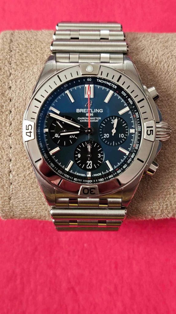 SOLD- 2024 Breitling Chronomat B01 42 Blue