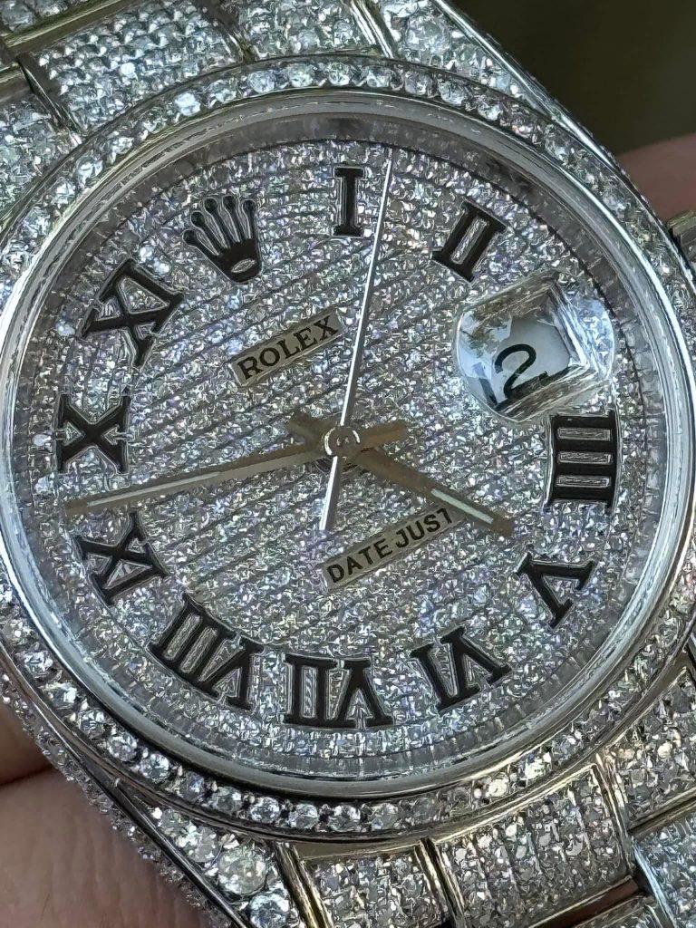 SOLD-2004+ Rolex Datejust 36mm - Full Iced AM- 116200