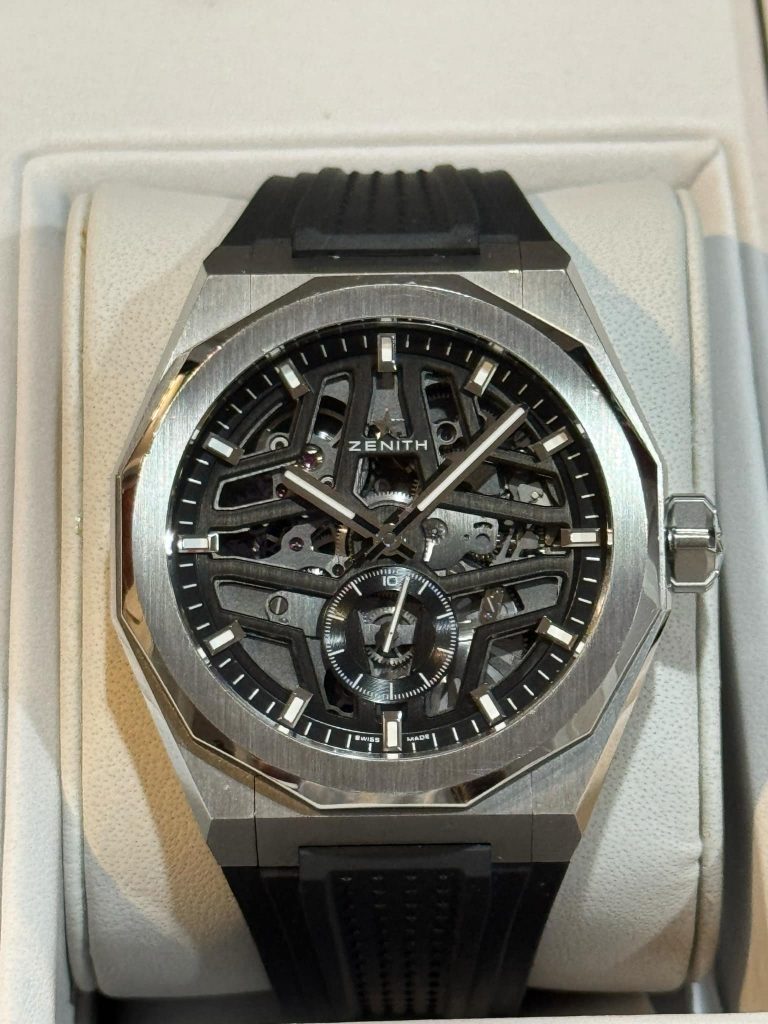 SOLD-2023 Zenith Defy Skyline 41MM Skeleton SS Black- 03.9300.3620/78.1001