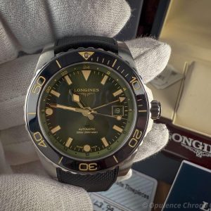 2024 Longines HydroConquest GMT 41mm Green Dial - L3.790.4.06.2
