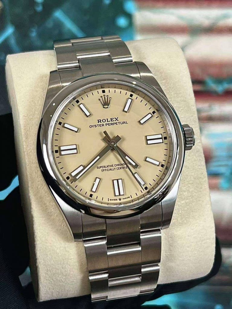 2025 Rolex Oyster Perpetual Beige Dial 36mm - Brand New - 126000