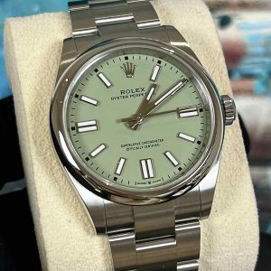 2025 Rolex Oyster Perpetual Pistachio Dial 41mm - Brand New - 134300